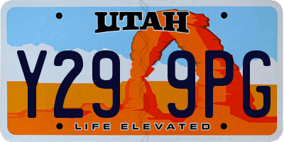 UT license plate Y299PG