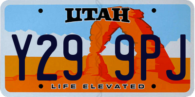 UT license plate Y299PJ