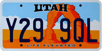 UT license plate Y299QL