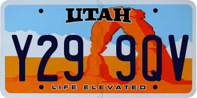 UT license plate Y299QV