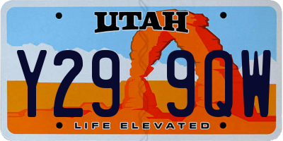 UT license plate Y299QW