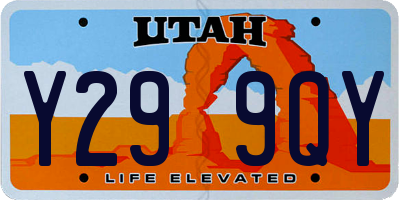 UT license plate Y299QY