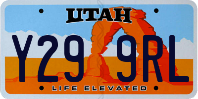 UT license plate Y299RL