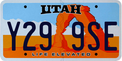 UT license plate Y299SE