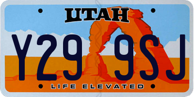 UT license plate Y299SJ