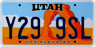 UT license plate Y299SL