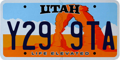 UT license plate Y299TA