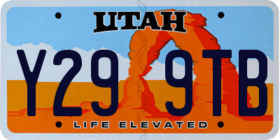UT license plate Y299TB