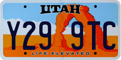 UT license plate Y299TC