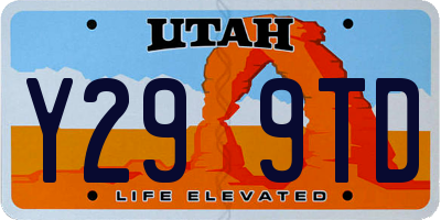 UT license plate Y299TD