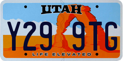UT license plate Y299TG