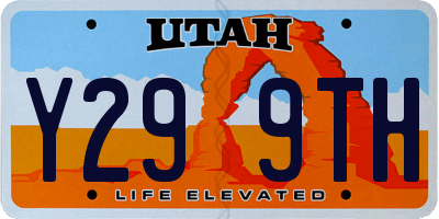 UT license plate Y299TH
