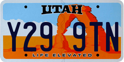 UT license plate Y299TN