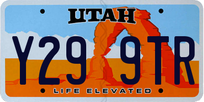 UT license plate Y299TR