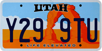 UT license plate Y299TU