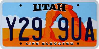 UT license plate Y299UA