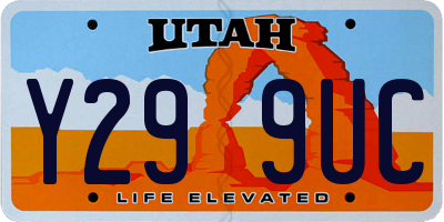 UT license plate Y299UC