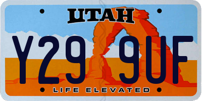 UT license plate Y299UF