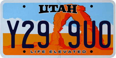 UT license plate Y299UO
