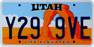 UT license plate Y299VE