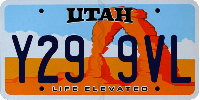 UT license plate Y299VL