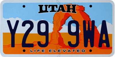 UT license plate Y299WA