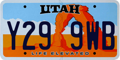 UT license plate Y299WB