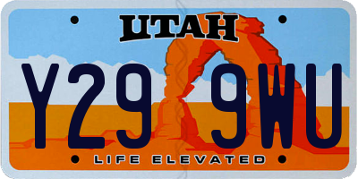 UT license plate Y299WU