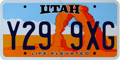 UT license plate Y299XG