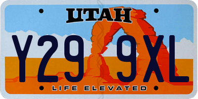 UT license plate Y299XL