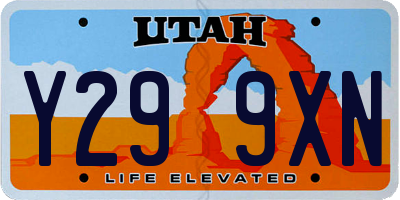 UT license plate Y299XN