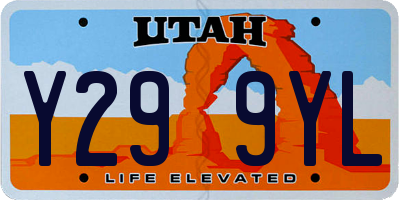 UT license plate Y299YL