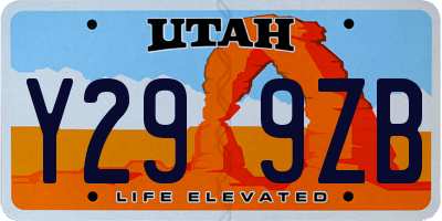 UT license plate Y299ZB
