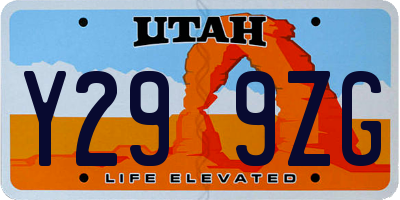 UT license plate Y299ZG