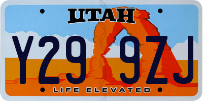 UT license plate Y299ZJ