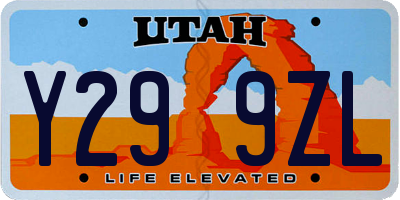 UT license plate Y299ZL