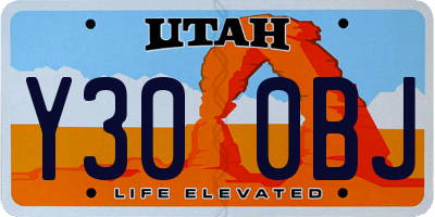 UT license plate Y300BJ