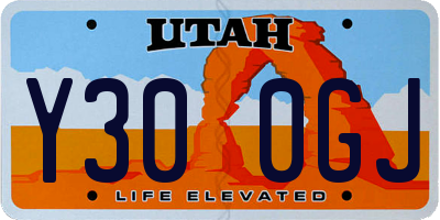 UT license plate Y300GJ