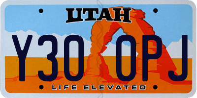 UT license plate Y300PJ