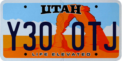 UT license plate Y300TJ