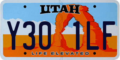 UT license plate Y301LF