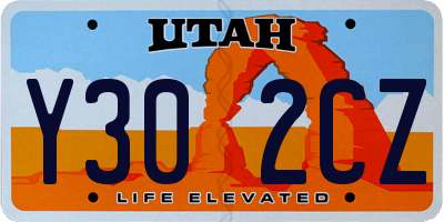 UT license plate Y302CZ