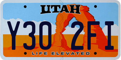 UT license plate Y302FI