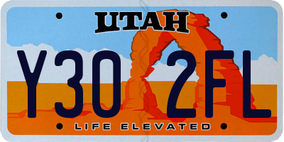 UT license plate Y302FL