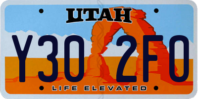 UT license plate Y302FO
