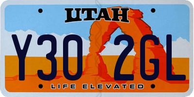 UT license plate Y302GL