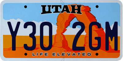 UT license plate Y302GM