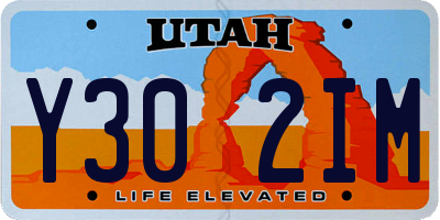 UT license plate Y302IM