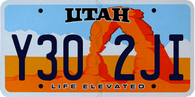 UT license plate Y302JI