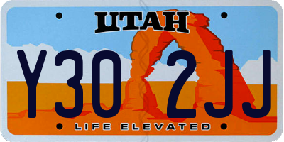 UT license plate Y302JJ